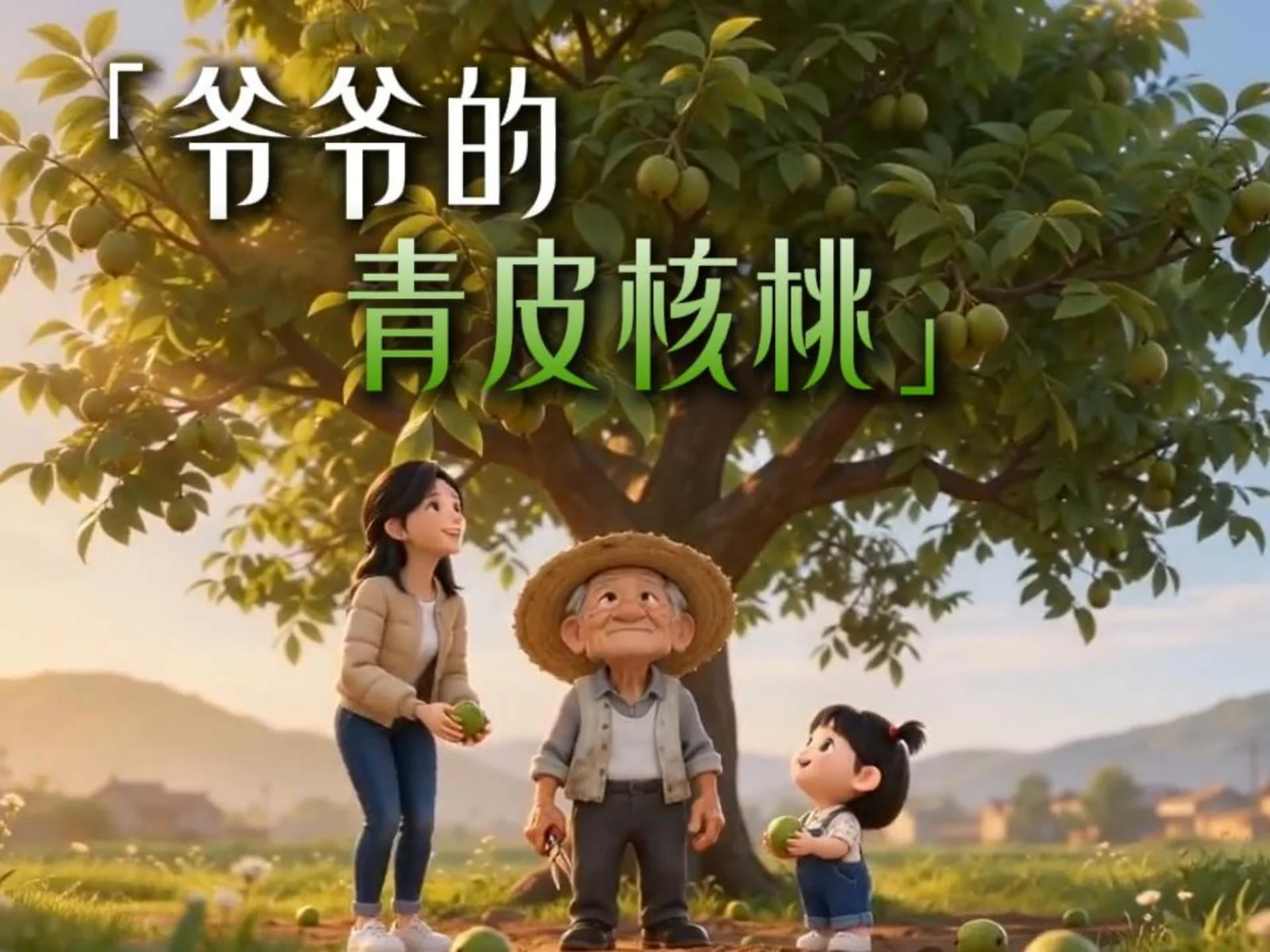 爷爷的青皮核桃